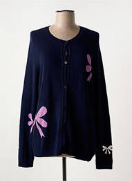 Gilet manches longues stretch bleu EUGEN KLEIN femme