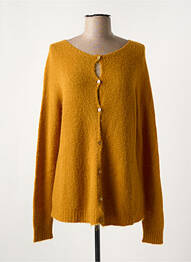 Gilet manches longues stretch jaune LA FEE MARABOUTEE femme