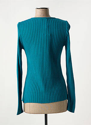 Gilet manches longues stretch bleu MD'M femme