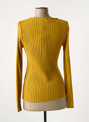 Gilet manches longues stretch jaune MD'M femme