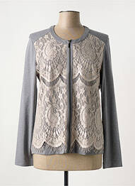 Veste casual col rond gris EUGEN KLEIN femme