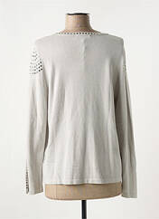 Gilet manches longues gris PASSIONI pour femme seconde vue