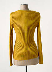 Gilet manches longues jaune MD'M pour femme seconde vue