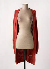 Gilet manches longues orange FRANSA pour femme seconde vue