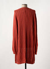 Gilet manches longues orange FRANSA pour femme seconde vue