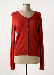 Gilet manches longues orange FRANSA pour femme seconde vue