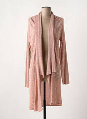 Gilet manches longues rose FRANSA pour femme seconde vue