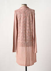 Gilet manches longues rose FRANSA pour femme seconde vue