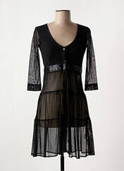 Robe courte noir MAIS IL EST OU LE SOLEIL pour femme seconde vue
