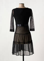 Robe courte noir MAIS IL EST OU LE SOLEIL pour femme seconde vue