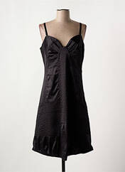 Robe mi-longue noir MAIS IL EST OU LE SOLEIL pour femme seconde vue