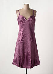 Robe mi-longue violet MAIS IL EST OU LE SOLEIL pour femme seconde vue