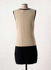 Robe pull beige CRISTINA pour femme seconde vue
