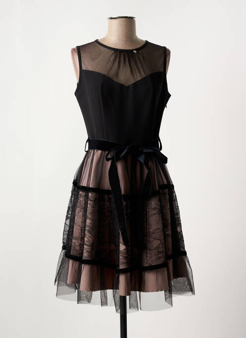 Robe mi-longue sans manche sans manche noir RINASCIMENTO femme