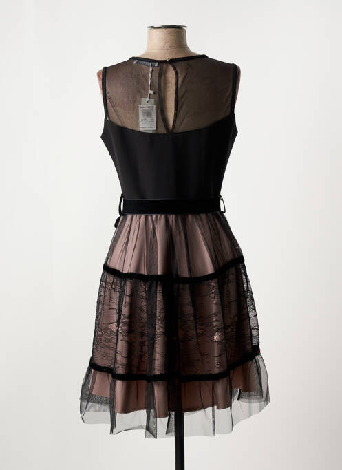 Robe mi-longue sans manche sans manche noir RINASCIMENTO femme