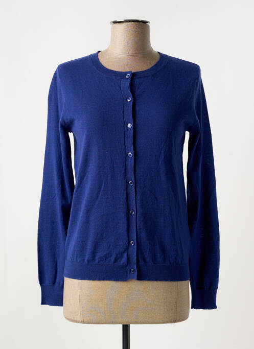 Gilet manches longues bleu MAUD & SACHA pour femme