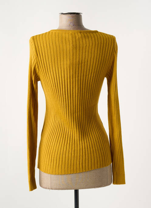 Gilet manches longues jaune MD'M femme