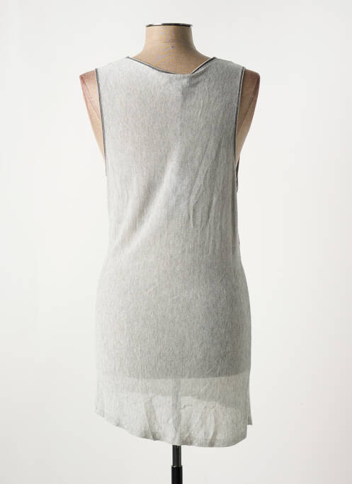 Pull tunique gris EVA KAYAN pour femme