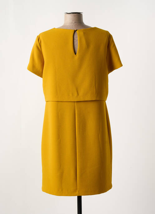 Robe courte jaune POUSSIERE D'ETOLE pour femme