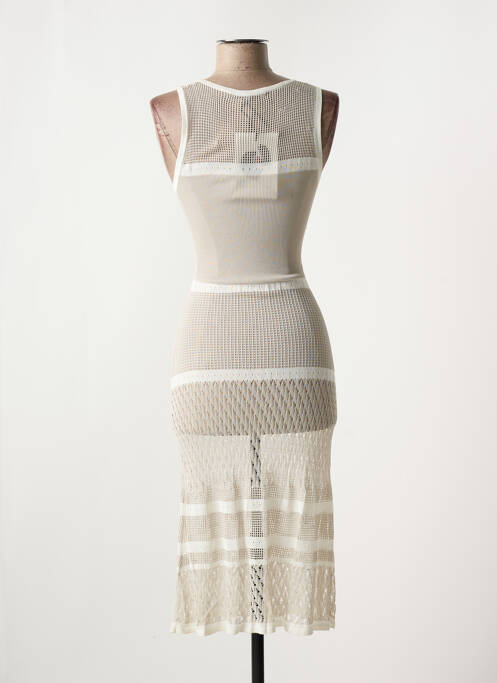 Robe longue beige BLEU BLANC ROUGE pour femme