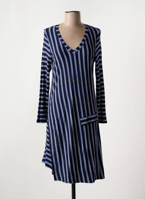 Robe mi-longue bleu 3322 pour femme