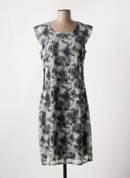 Robe mi-longue gris FRANSA pour femme