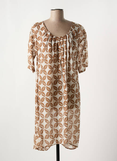 Robe mi-longue marron NIU pour femme