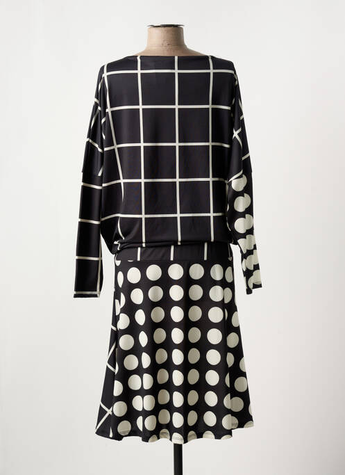 Robe mi-longue noir DESIGUAL femme