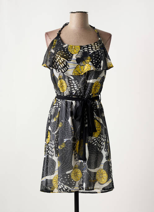 Robe mi-longue noir DESIGUAL pour femme