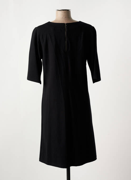 Robe mi-longue noir FLEUR DE SEL pour femme