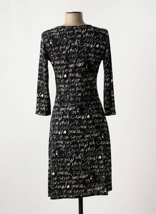 Robe mi-longue noir LILOO pour femme