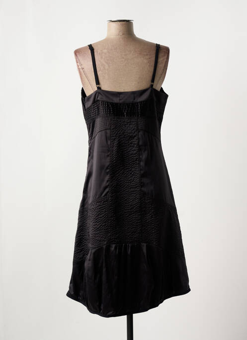 Robe mi-longue noir MAIS IL EST OU LE SOLEIL pour femme