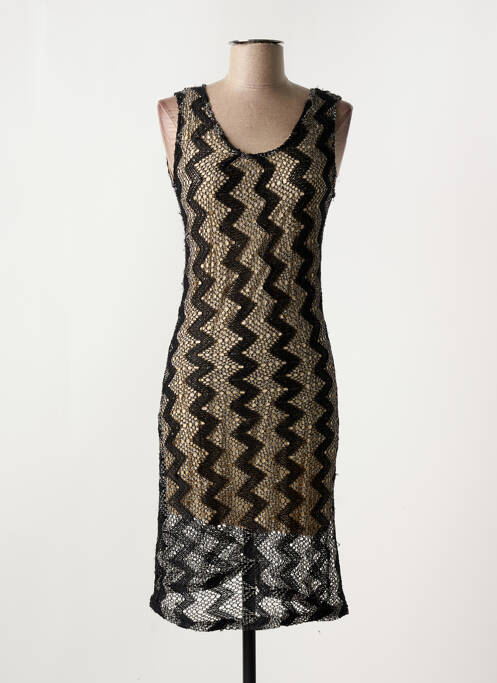 Robe mi-longue noir MOLLY BRACKEN pour femme