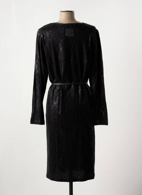 Robe mi-longue noir SOULMATE pour femme