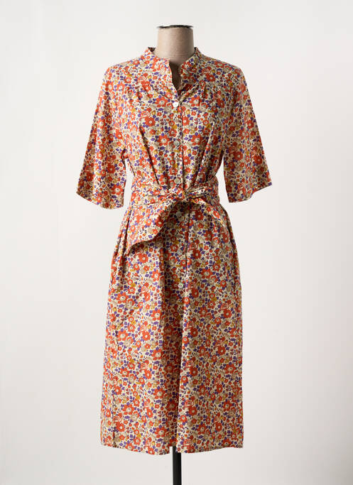 Robe mi-longue orange MAT DEM pour femme