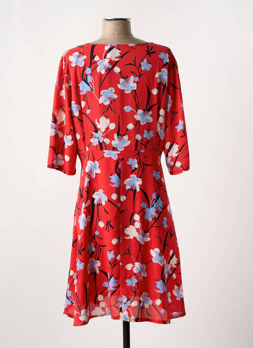 Robe mi-longue rouge POUSSIERE D'ETOLE pour femme