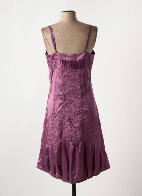 Robe mi-longue violet MAIS IL EST OU LE SOLEIL pour femme