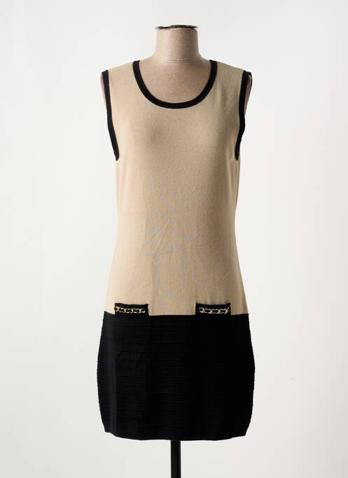 Robe pull beige CRISTINA pour femme