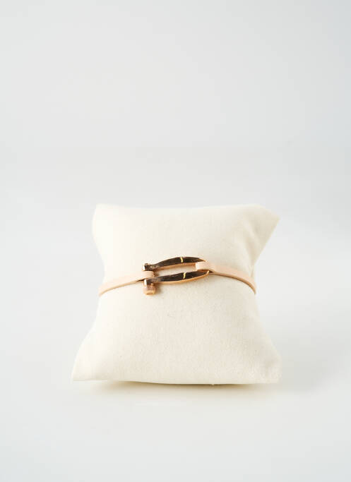 Bracelet matériaux cuir beige ROCHET femme
