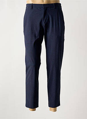 Pantalon chino fermeture zippée sous rabat avec crochet taille normale bleu HUGO BOSS homme