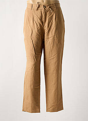 Pantalon chino tissage chiné taille normale beige HUGO BOSS homme