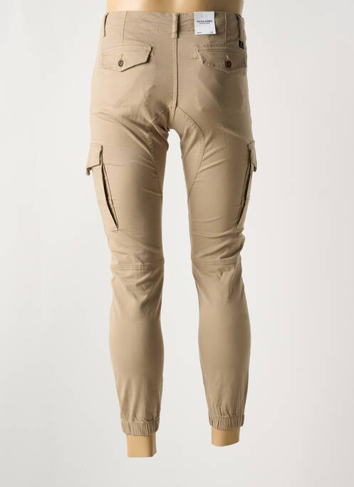 Pantalon cargo poches taille normale beige JACK & JONES homme