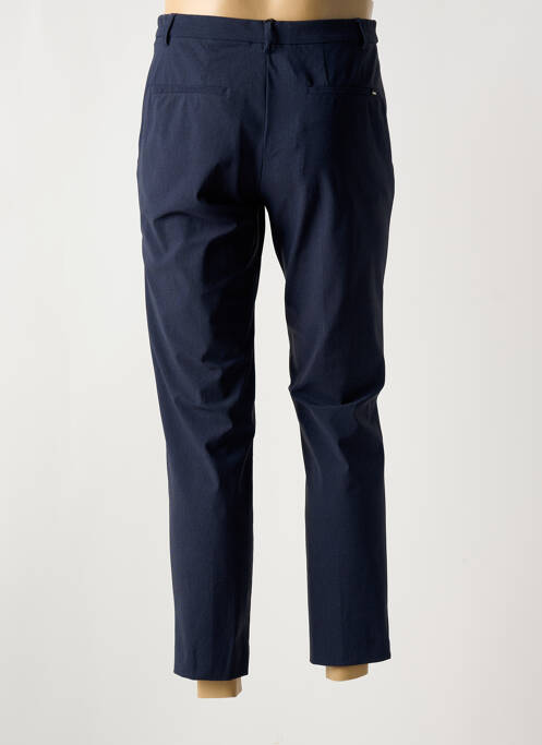 Pantalon chino fermeture zippée sous rabat avec crochet taille normale bleu HUGO BOSS homme