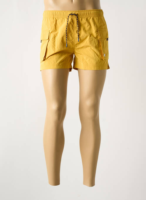 Short de bain jaune KWAY pour homme