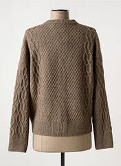 Gilet manches longues marron MAJESTIC FILATURES pour femme seconde vue