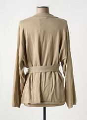 Veste casual beige MAJESTIC FILATURES pour femme seconde vue