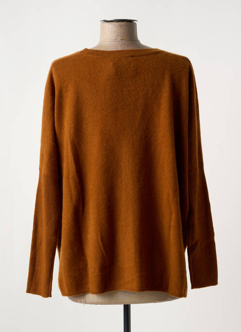 Gilet manches longues marron ABSOLUT CASHMERE pour femme