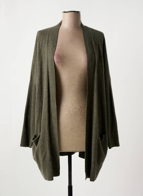 Gilet manches longues vert ABSOLUT CASHMERE pour femme