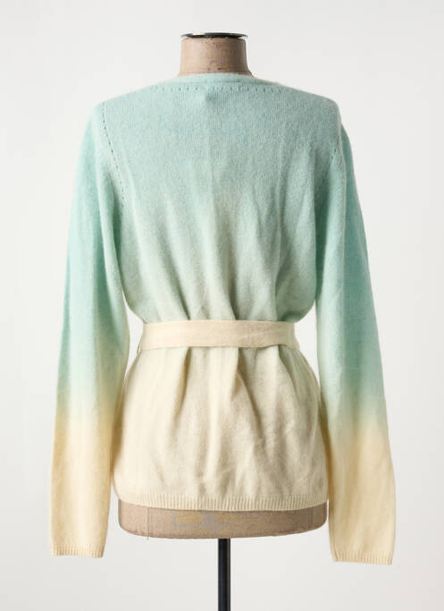 Gilet manches longues vert MAJESTIC FILATURES femme