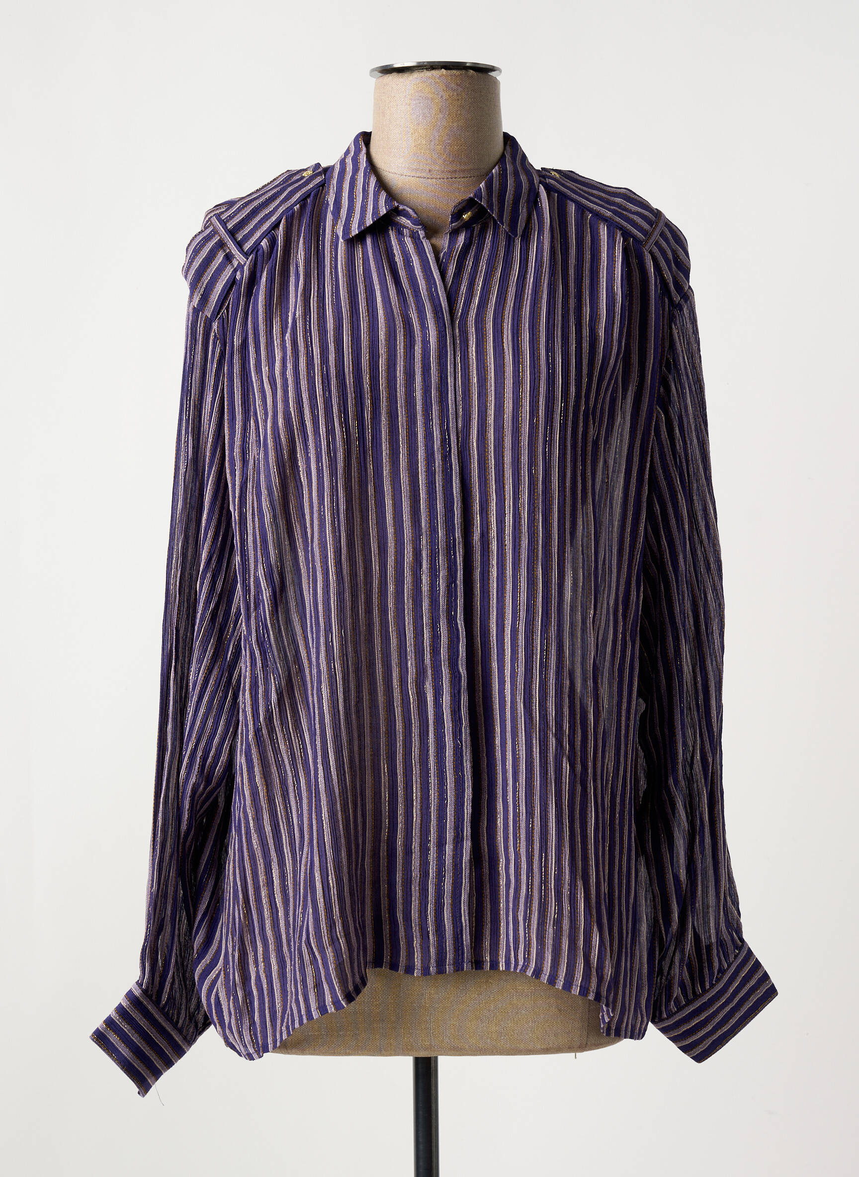 Chemisier Coupe Droite Violet Sessun Femme 2569445-violet Modz